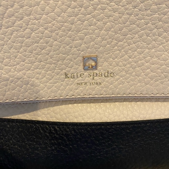 Kate Spade Black and White Fold Over Purse - Picture 8 of 16